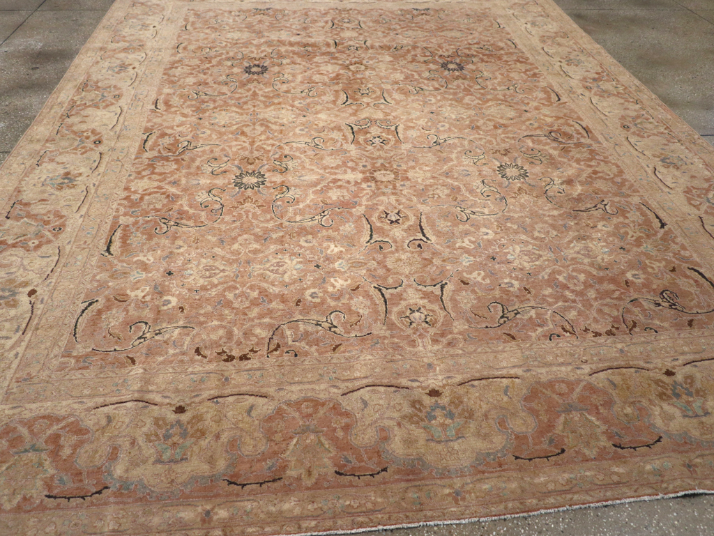 Antique Persian Tabriz Carpet, No.13724 - Staging