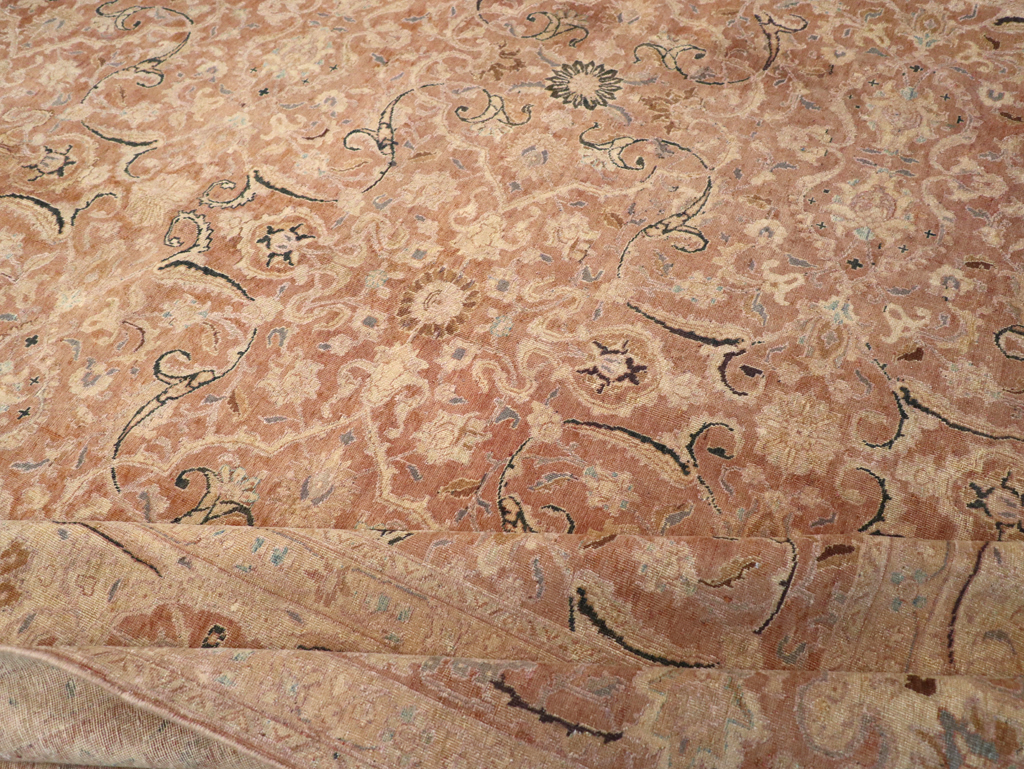 Antique Persian Tabriz Carpet, No.13724 - Staging