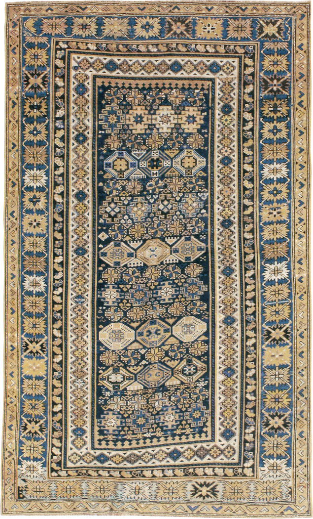 Antique Caucasian Kuba Rug, No.13743 - Staging