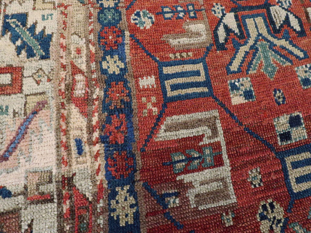 Antique Caucasian Kazak Rug, No.13745 - Staging