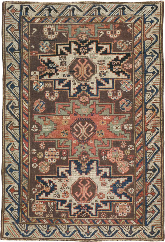 Antique  Caucasian Zeychur Kuba Rug, No.13762 - Staging