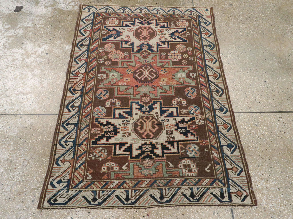 Antique  Caucasian Zeychur Kuba Rug, No.13762 - Staging