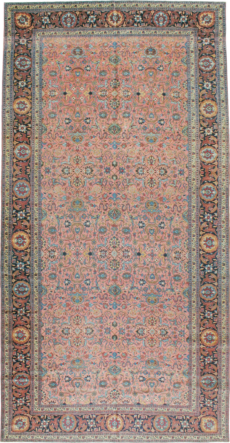 Antique Persian Tabriz Carpet, No.13788 - Staging