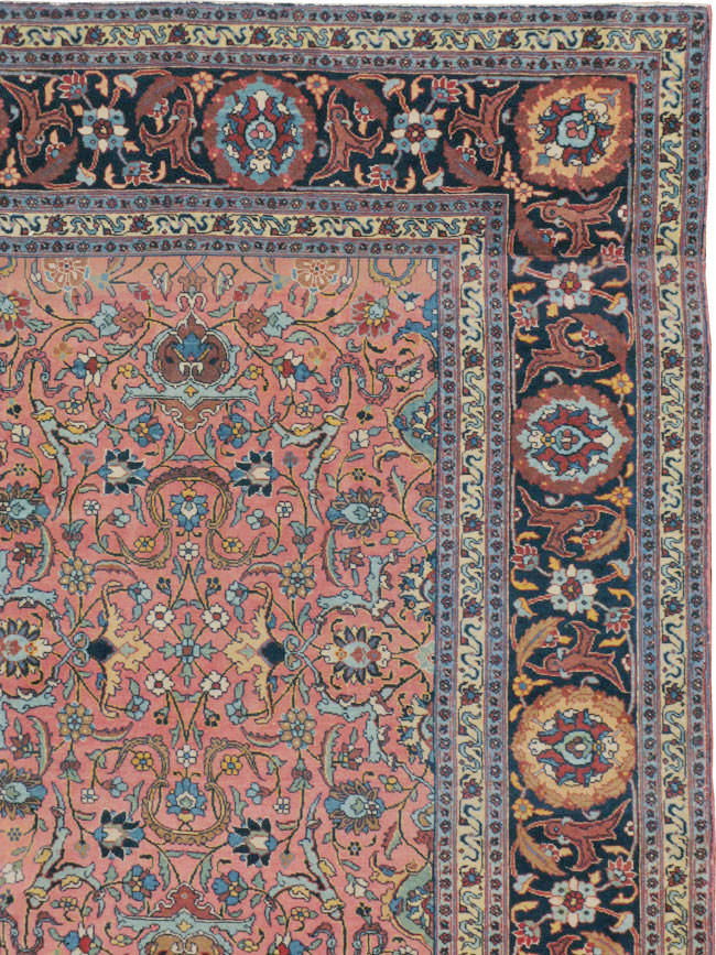 Antique Persian Tabriz Carpet, No.13788 - Staging