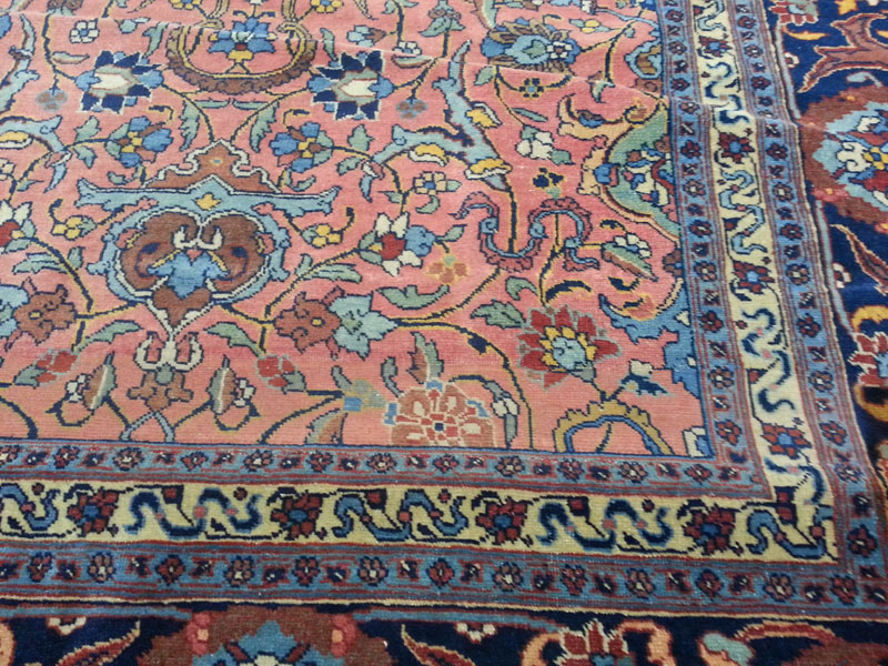 Antique Persian Tabriz Carpet, No.13788 - Staging