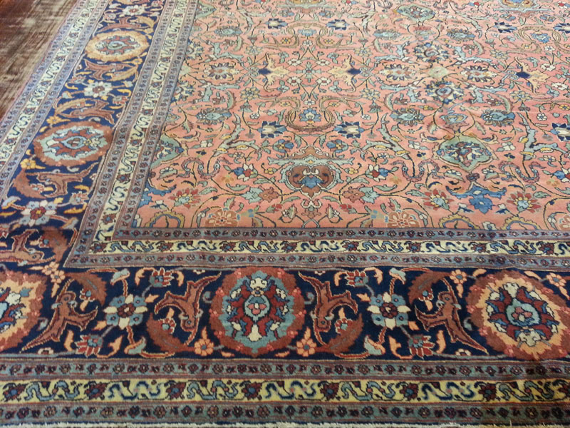 Antique Persian Tabriz Carpet, No.13788 - Staging