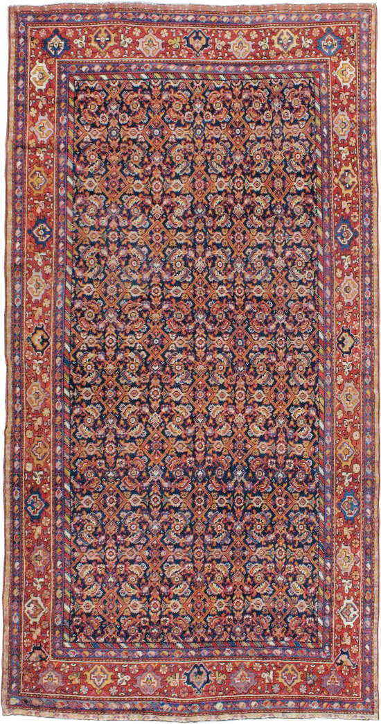 Antique Persian Malayer Carpet, No.13805 - Staging