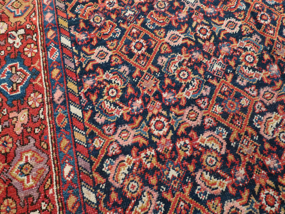 Antique Persian Malayer Carpet, No.13805 - Staging