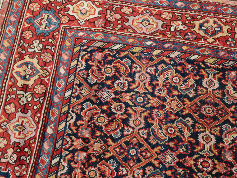 Antique Persian Malayer Carpet, No.13805 - Staging