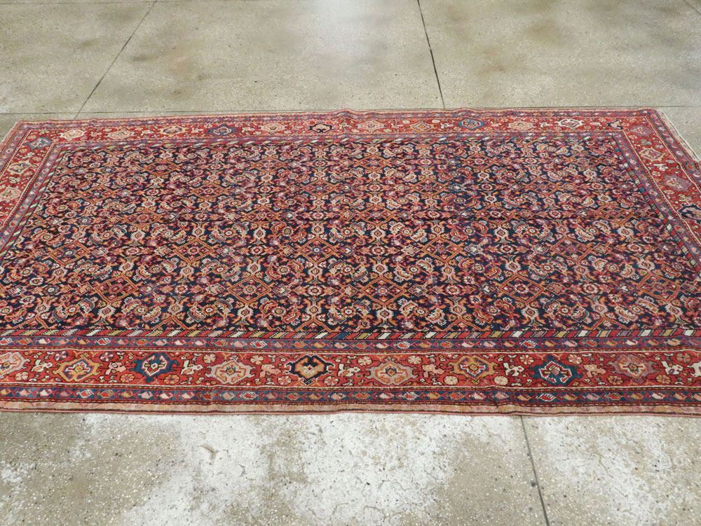 Antique Persian Malayer Carpet, No.13805 - Staging
