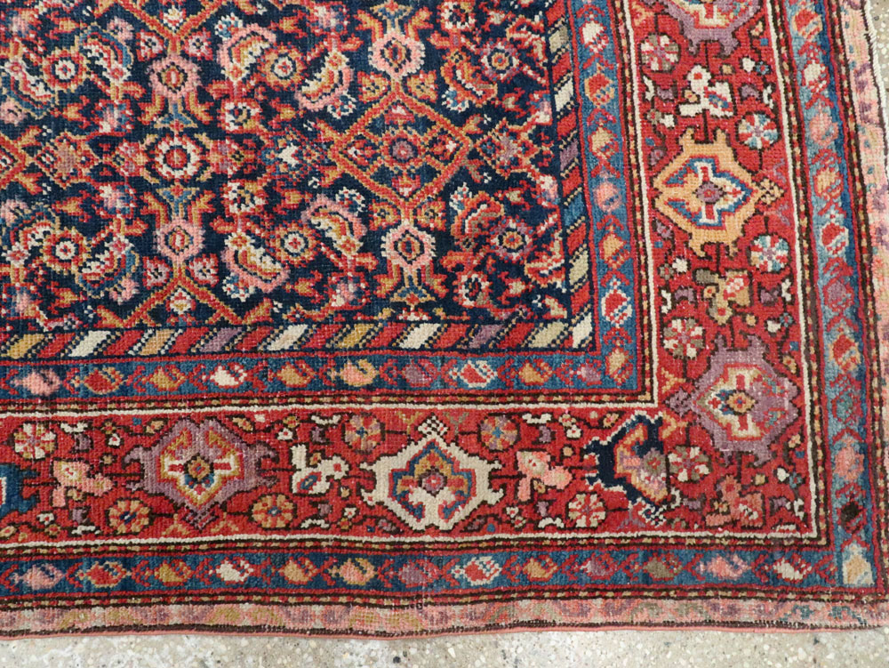 Antique Persian Malayer Carpet, No.13805 - Staging