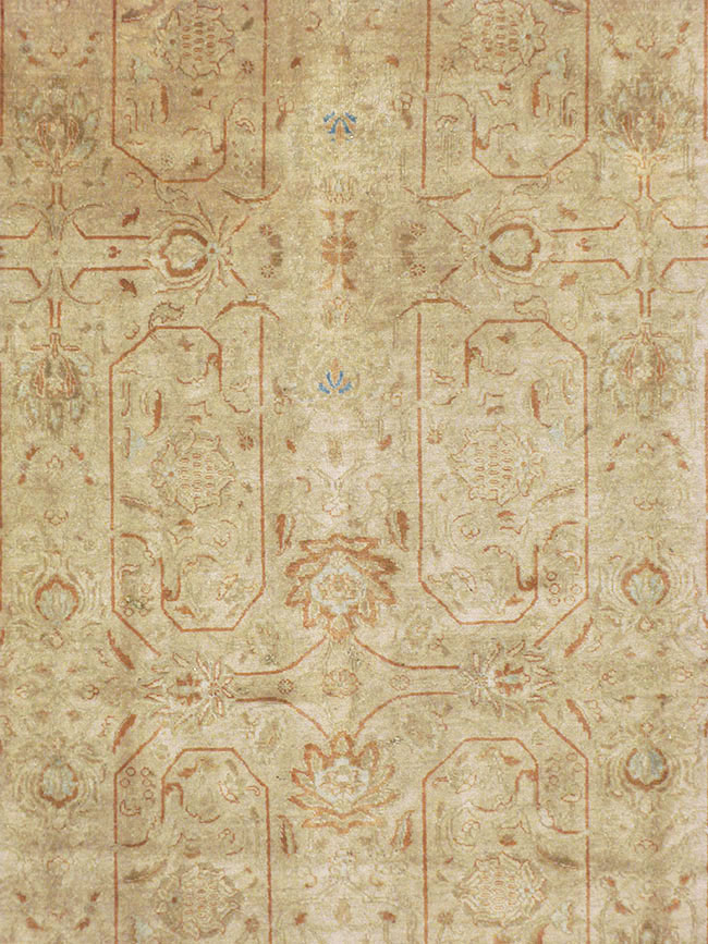 Vintage Persian Tabriz Carpet, No.13806 - Staging