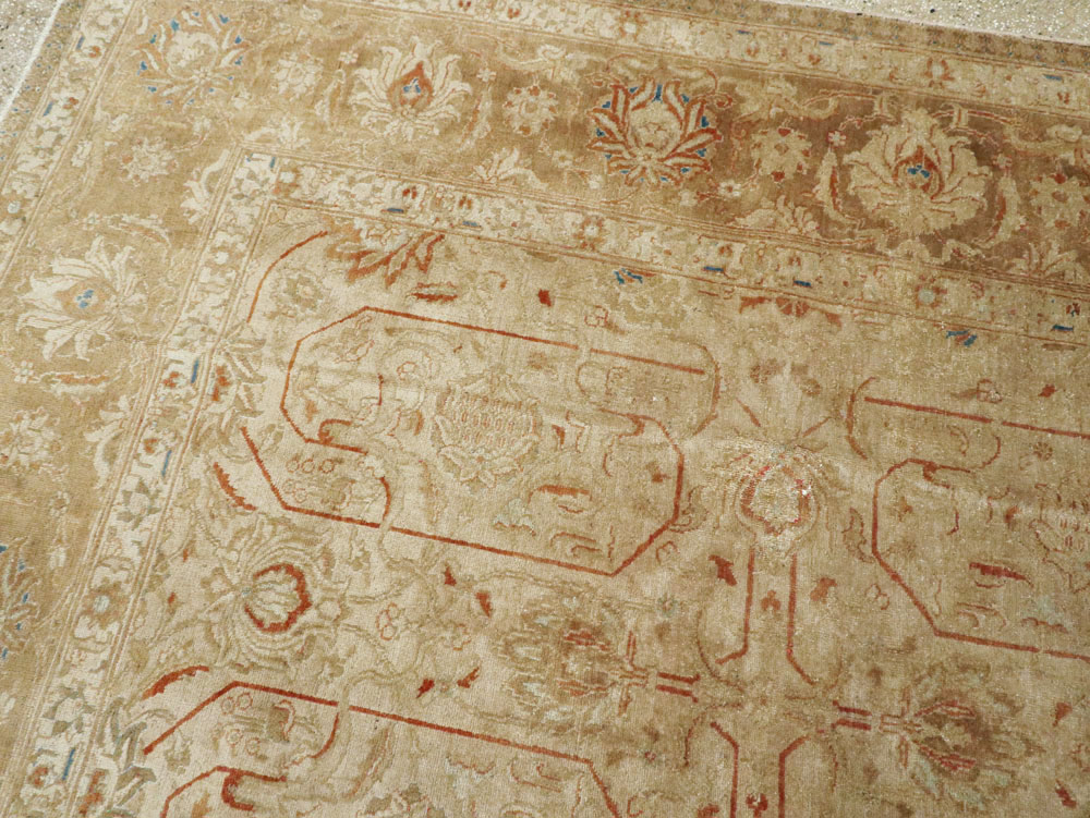 Vintage Persian Tabriz Carpet, No.13806 - Staging