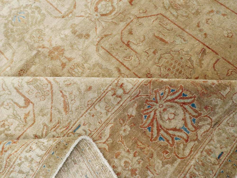 Vintage Persian Tabriz Carpet, No.13806 - Staging
