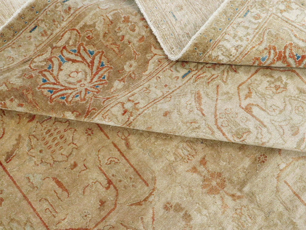 Vintage Persian Tabriz Carpet, No.13806 - Staging