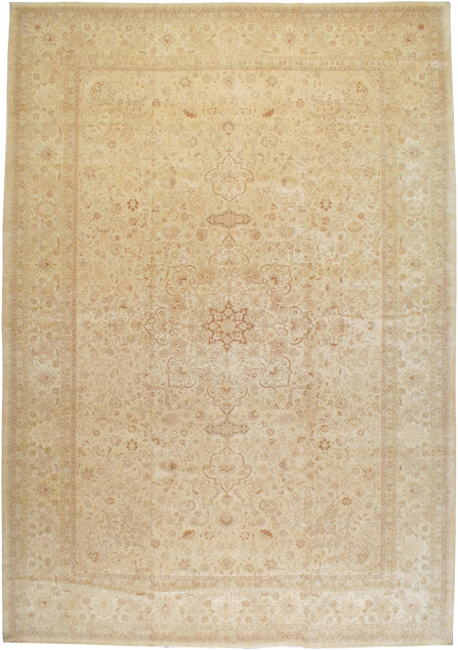Antique Persian Tabriz Carpet, No.13817 - Staging