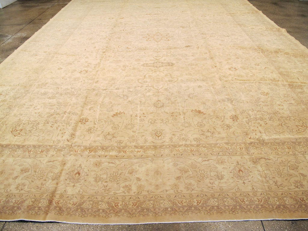 Antique Persian Tabriz Carpet, No.13817 - Staging