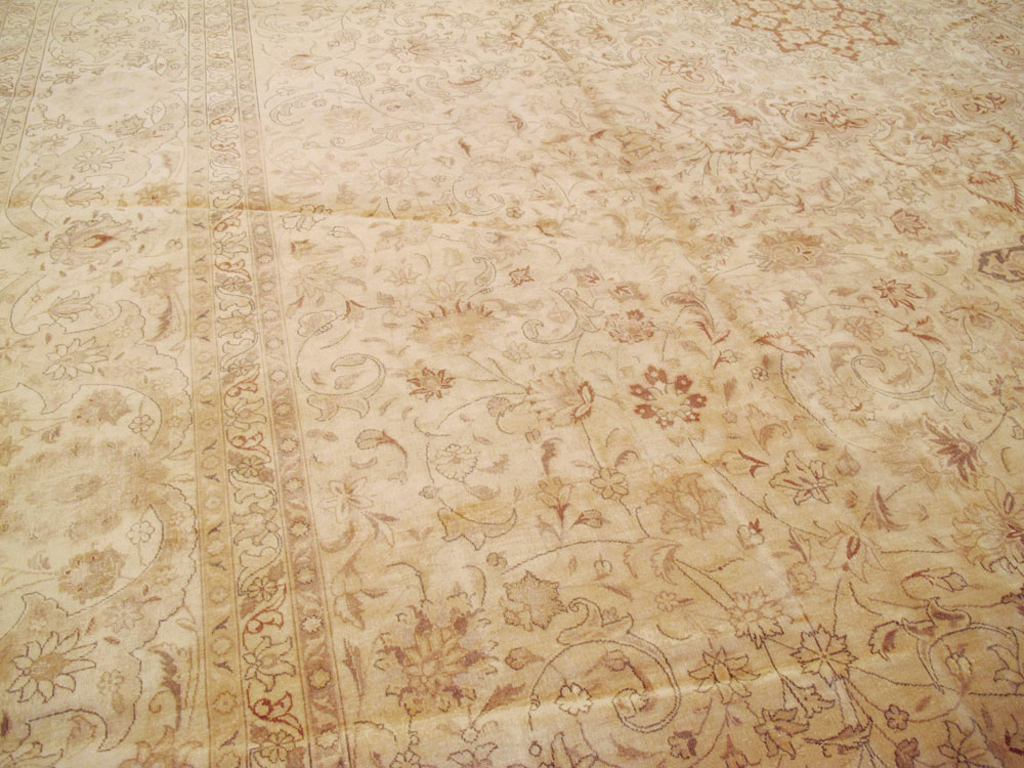 Antique Persian Tabriz Carpet, No.13817 - Staging