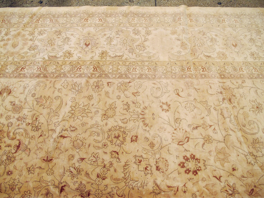 Antique Persian Tabriz Carpet, No.13817 - Staging
