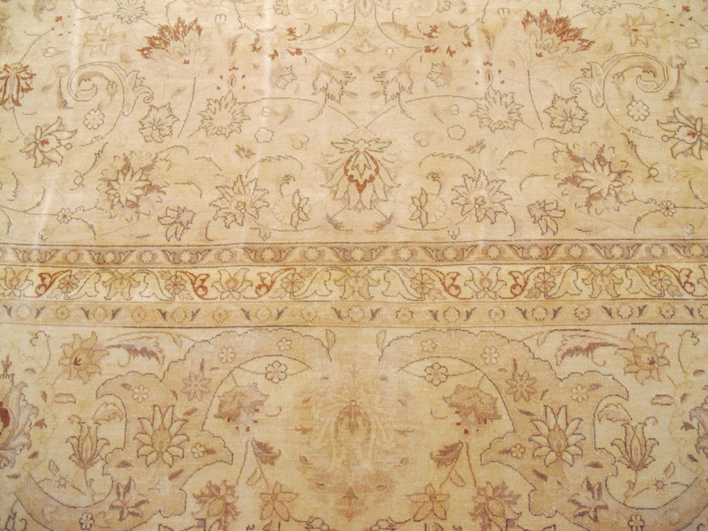 Antique Persian Tabriz Carpet, No.13817 - Staging