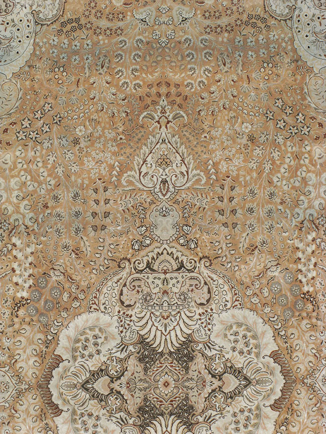 Vintage Tabriz Persian Carpet, No.13818 - Staging