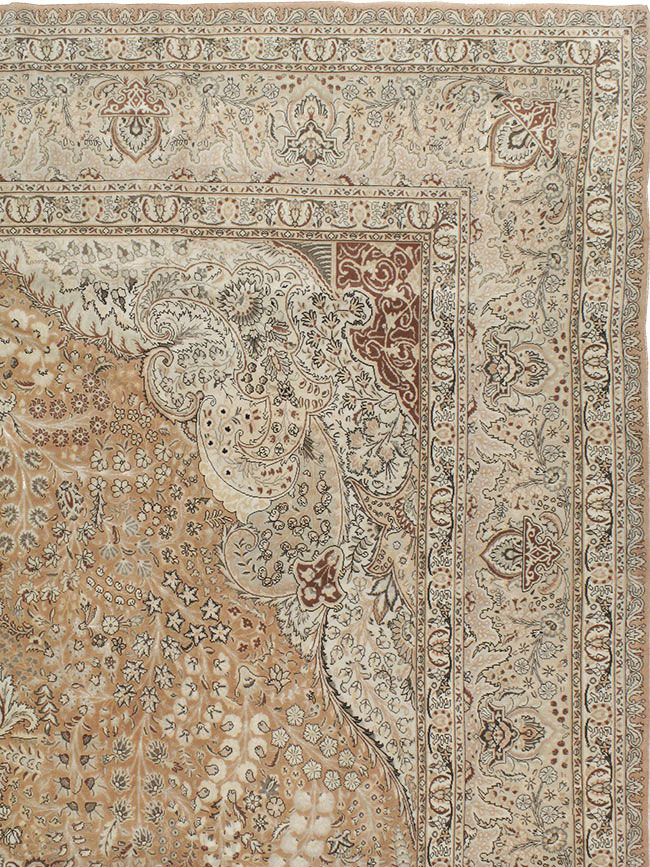 Vintage Tabriz Persian Carpet, No.13818 - Staging