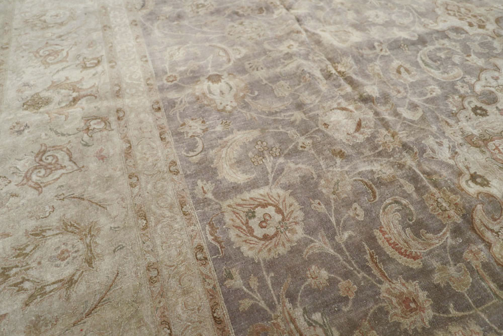 Vintage Persian Tabriz Carpet, No.13819 - Staging