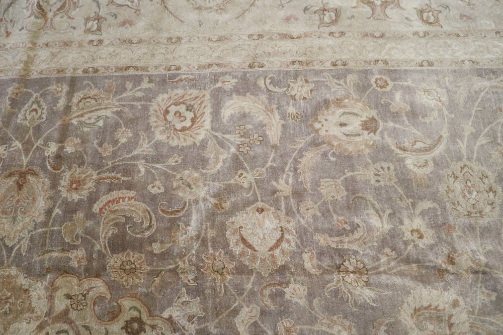 Vintage Persian Tabriz Carpet, No.13819 - Staging