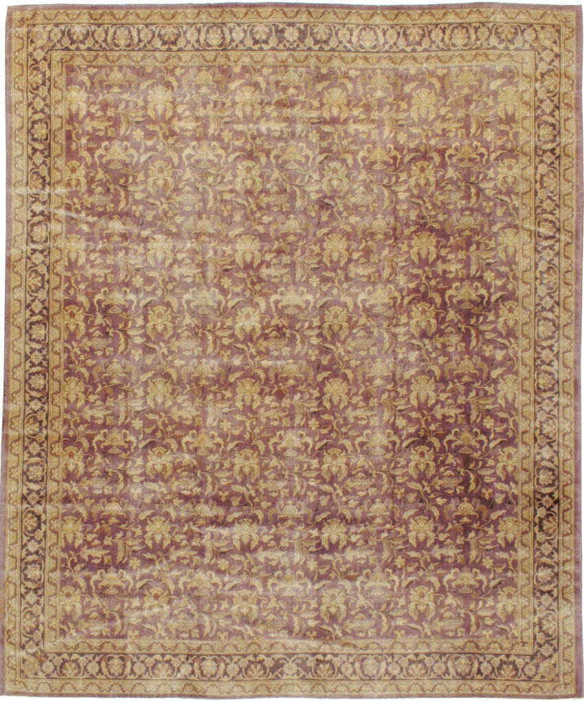 Vintage Indian Lahore Carpet, No.13838 - Staging
