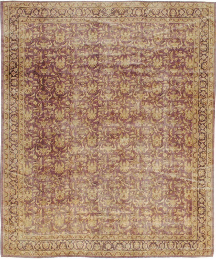Vintage Indian Lahore Carpet, No.13838 - Staging