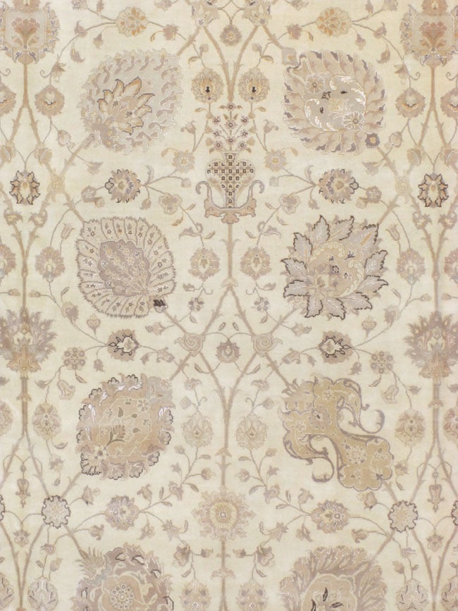 Vintage Persian Tabriz Carpet, No.13844 - Staging