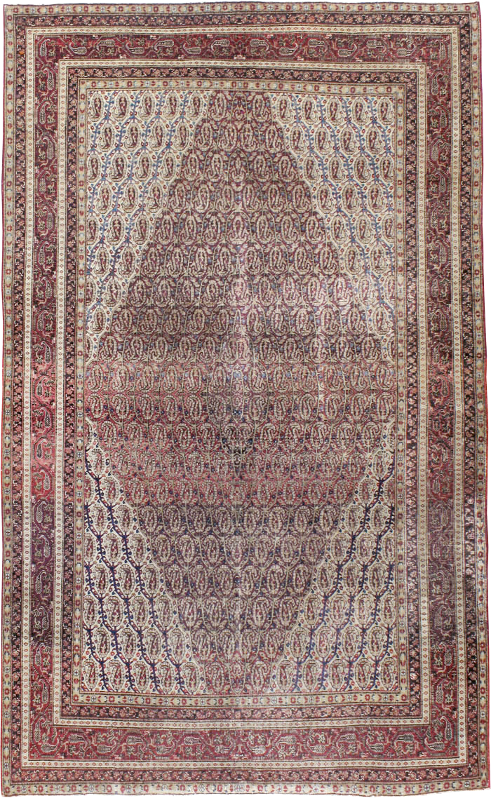 Antique Persian Khorossan Carpet, No.13869 - Staging