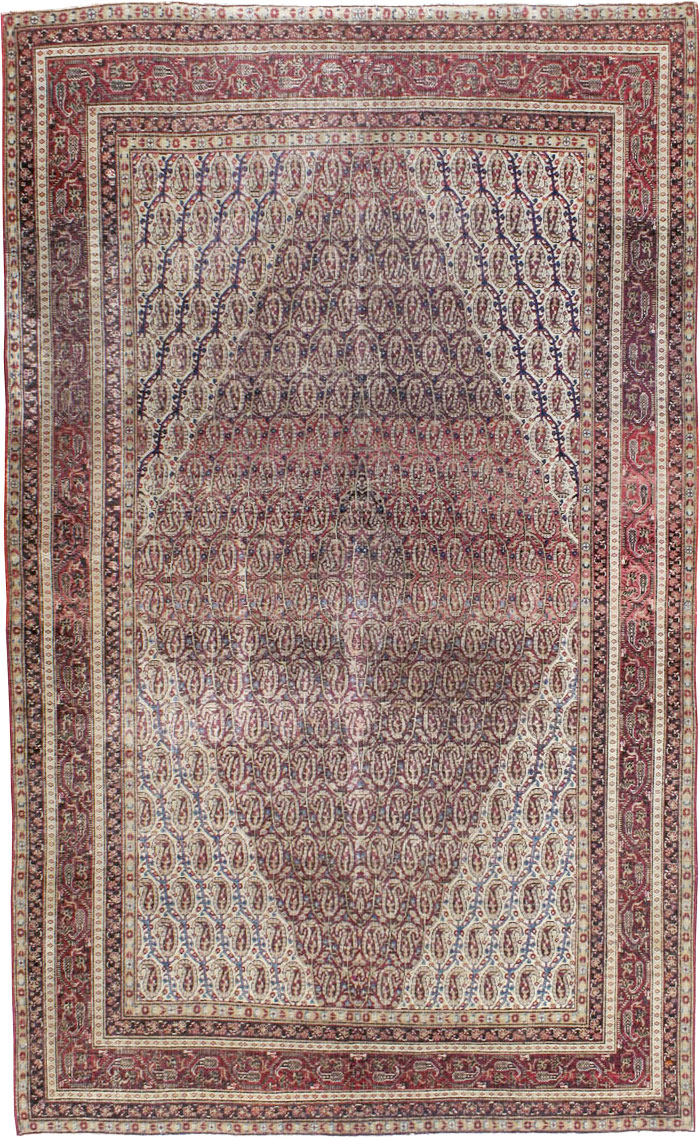 Antique Persian Khorossan Carpet, No.13869 - Staging