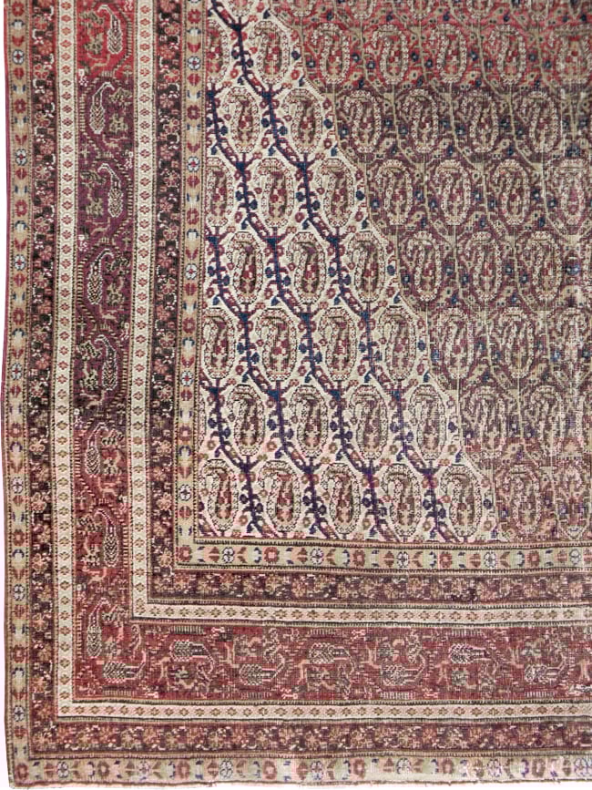 Antique Persian Khorossan Carpet, No.13869 - Staging