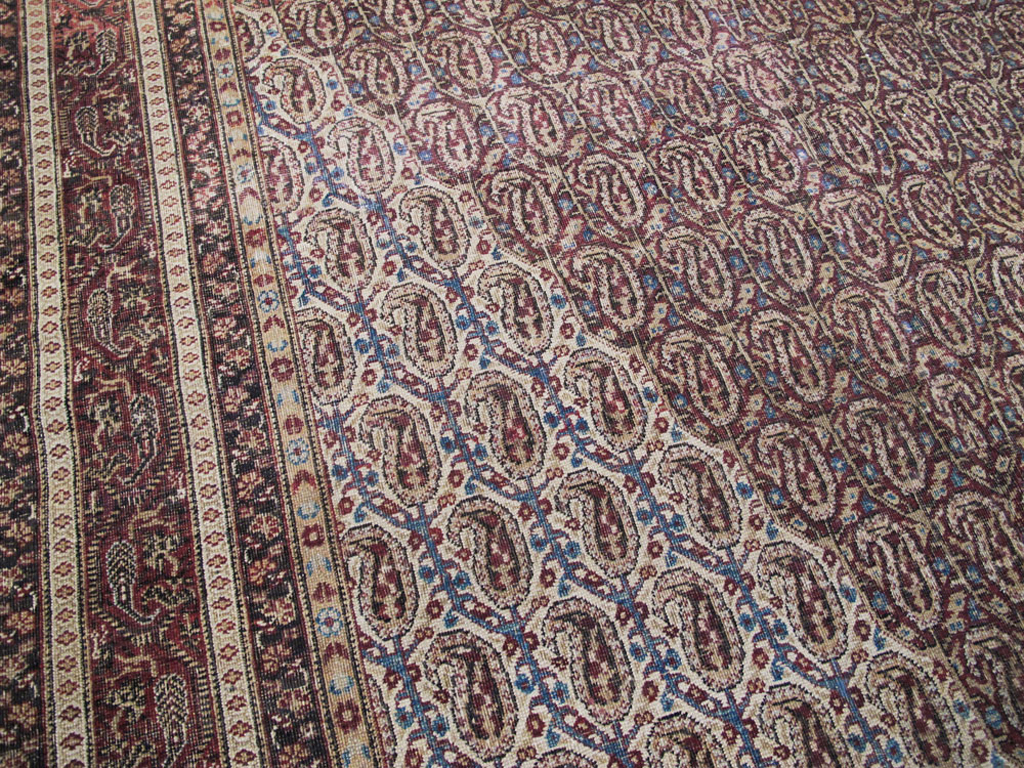 Antique Persian Khorossan Carpet, No.13869 - Staging