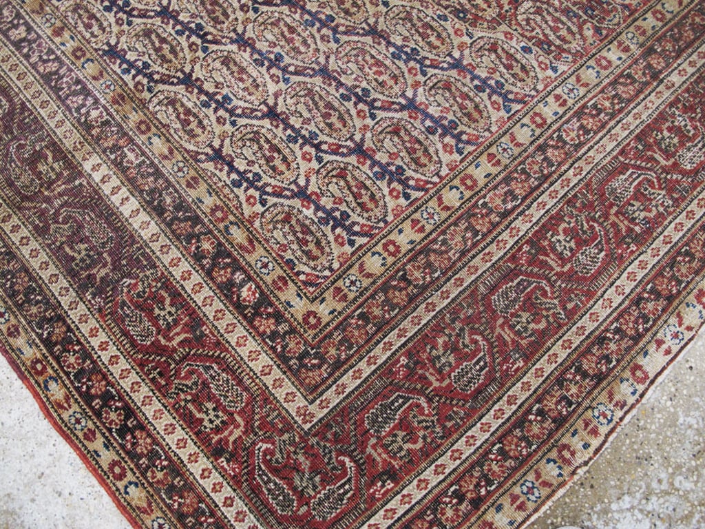 Antique Persian Khorossan Carpet, No.13869 - Staging