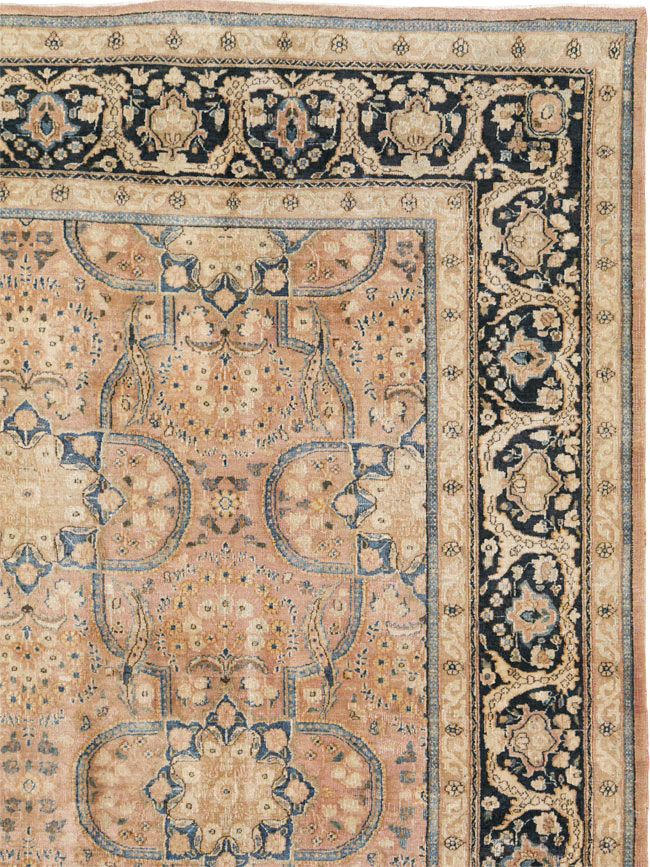 Antique Persian Mashad Carpet, No.13879 - Staging