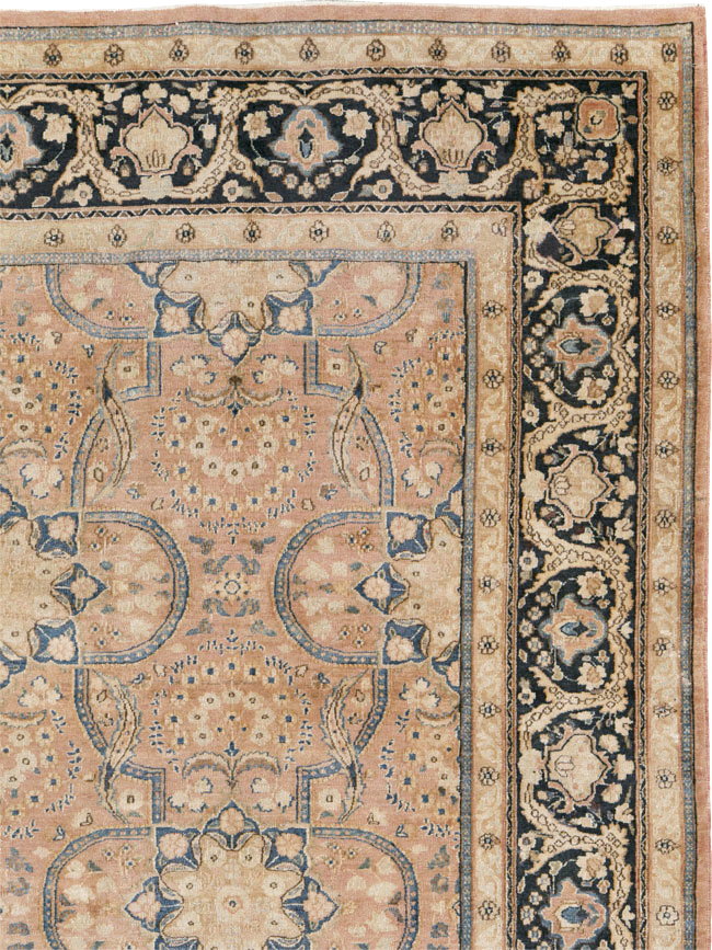 Antique Persian Mashad Carpet, No.13879 - Staging