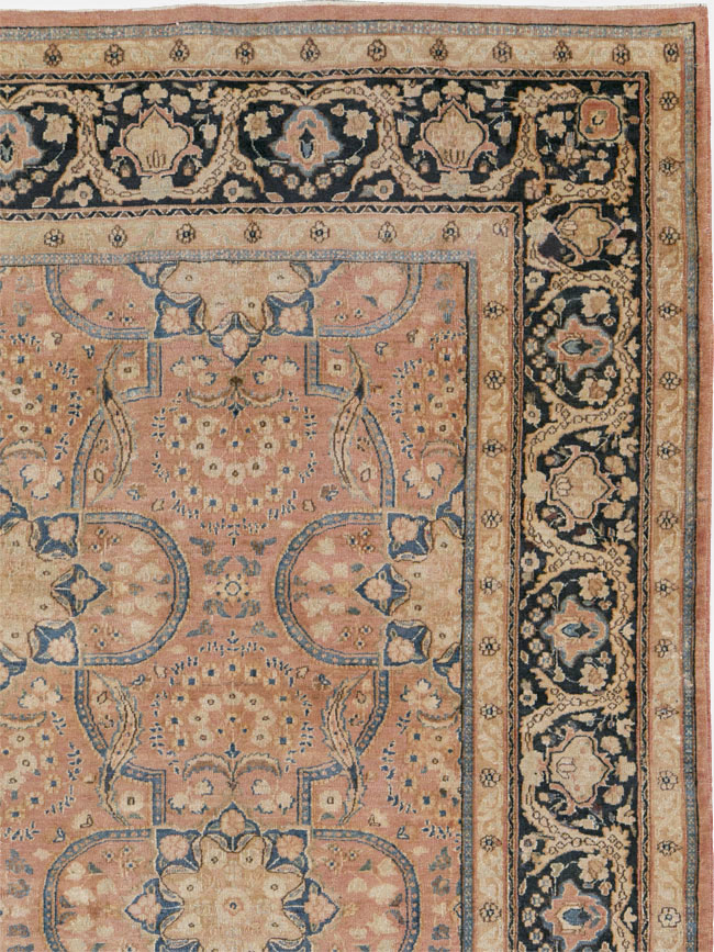 Antique Persian Mashad Carpet, No.13879 - Staging
