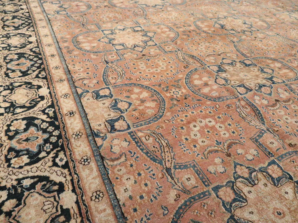 Antique Persian Mashad Carpet, No.13879 - Staging