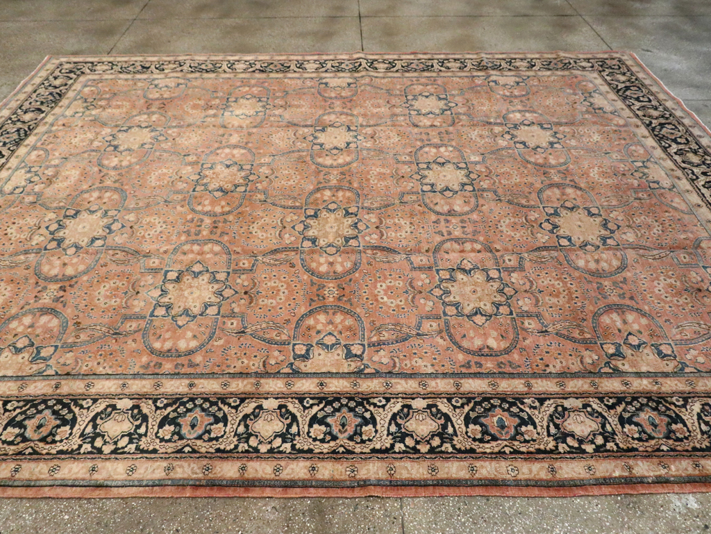 Antique Persian Mashad Carpet, No.13879 - Staging
