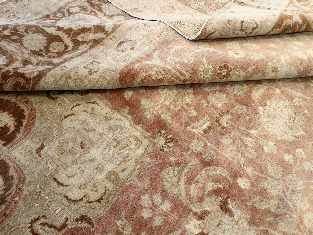 Vintage Persian Tabirz Carpet, No.13901 - Staging