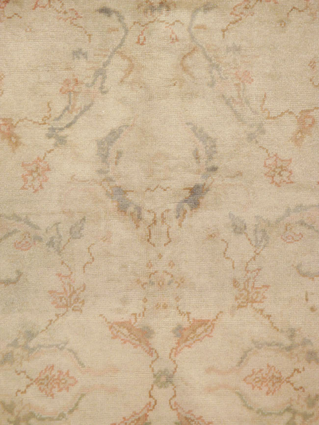 Antique Turkish Oushak Carpet, No.13910 - Staging