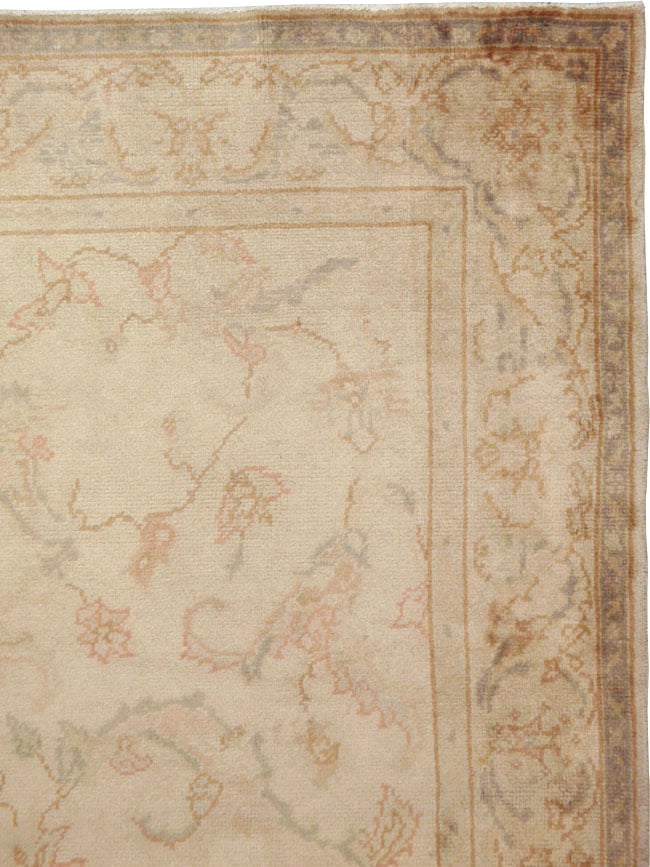 Antique Turkish Oushak Carpet, No.13910 - Staging