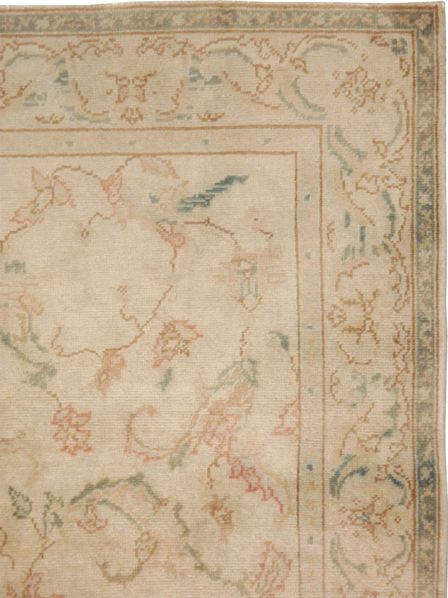 Antique Turkish Oushak Carpet, No.13910 - Staging