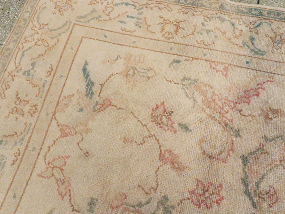 Antique Turkish Oushak Carpet, No.13910 - Staging