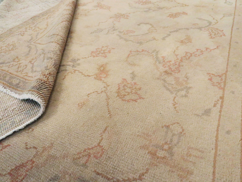 Antique Turkish Oushak Carpet, No.13910 - Staging