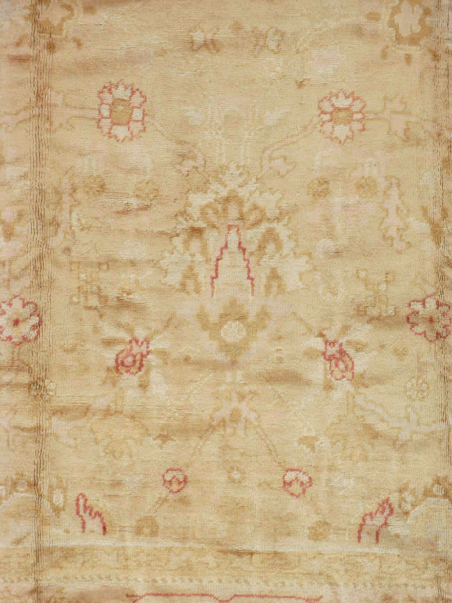 Antique Turkish Oushak Carpet, No.13914 - Staging