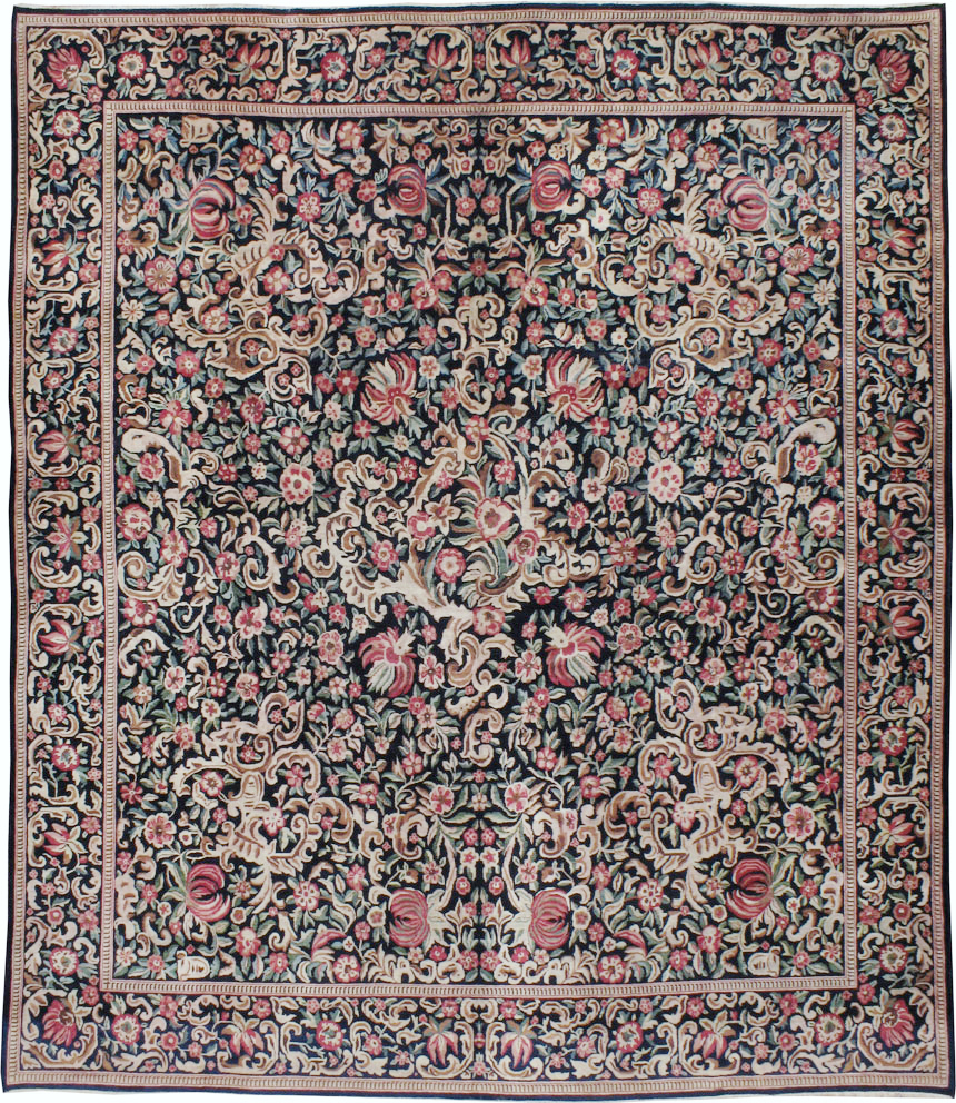 Antique Persian Kashan Carpet, No.13921 - Staging