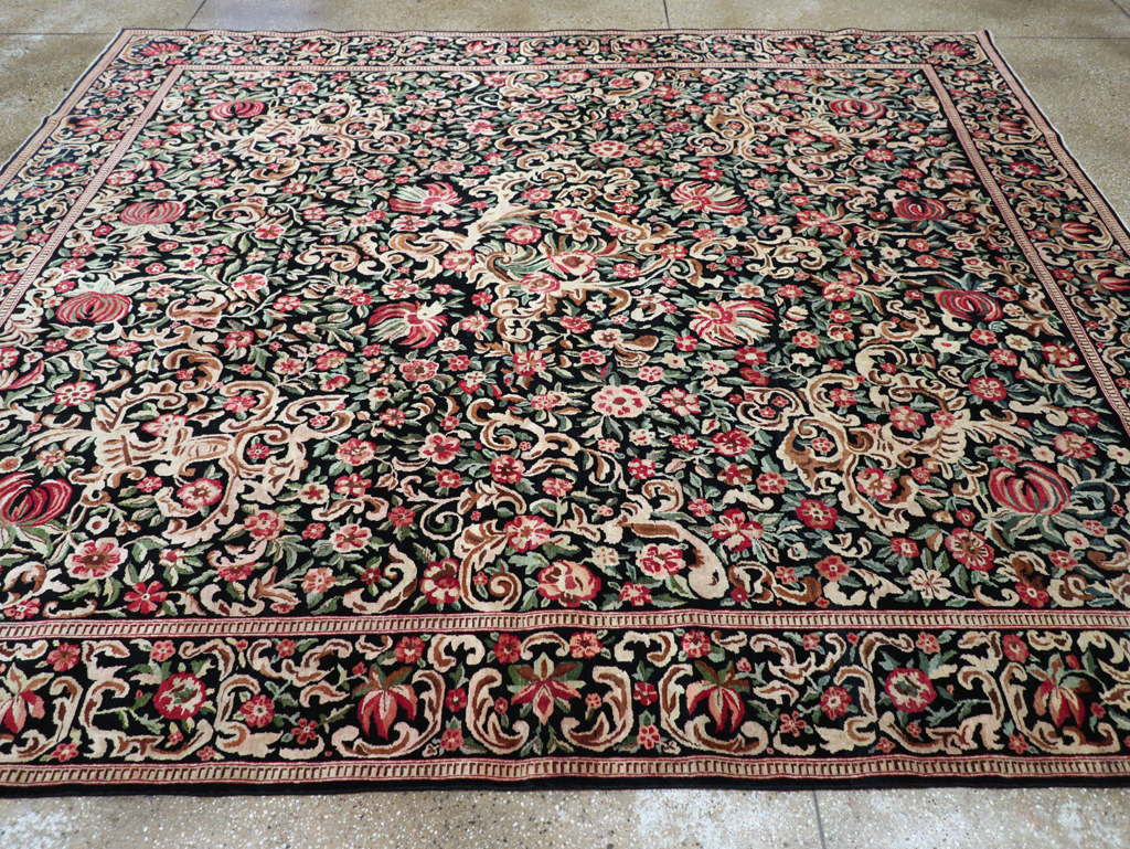 Antique Persian Kashan Carpet, No.13921 - Staging